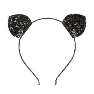 Headband - Mireille - Black Sequined Ears