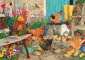 Hen Pecked - 1000 Piece Jigsaw Puzzle