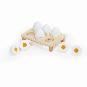 HipKids Wooden Play Eggs & Carry Tray