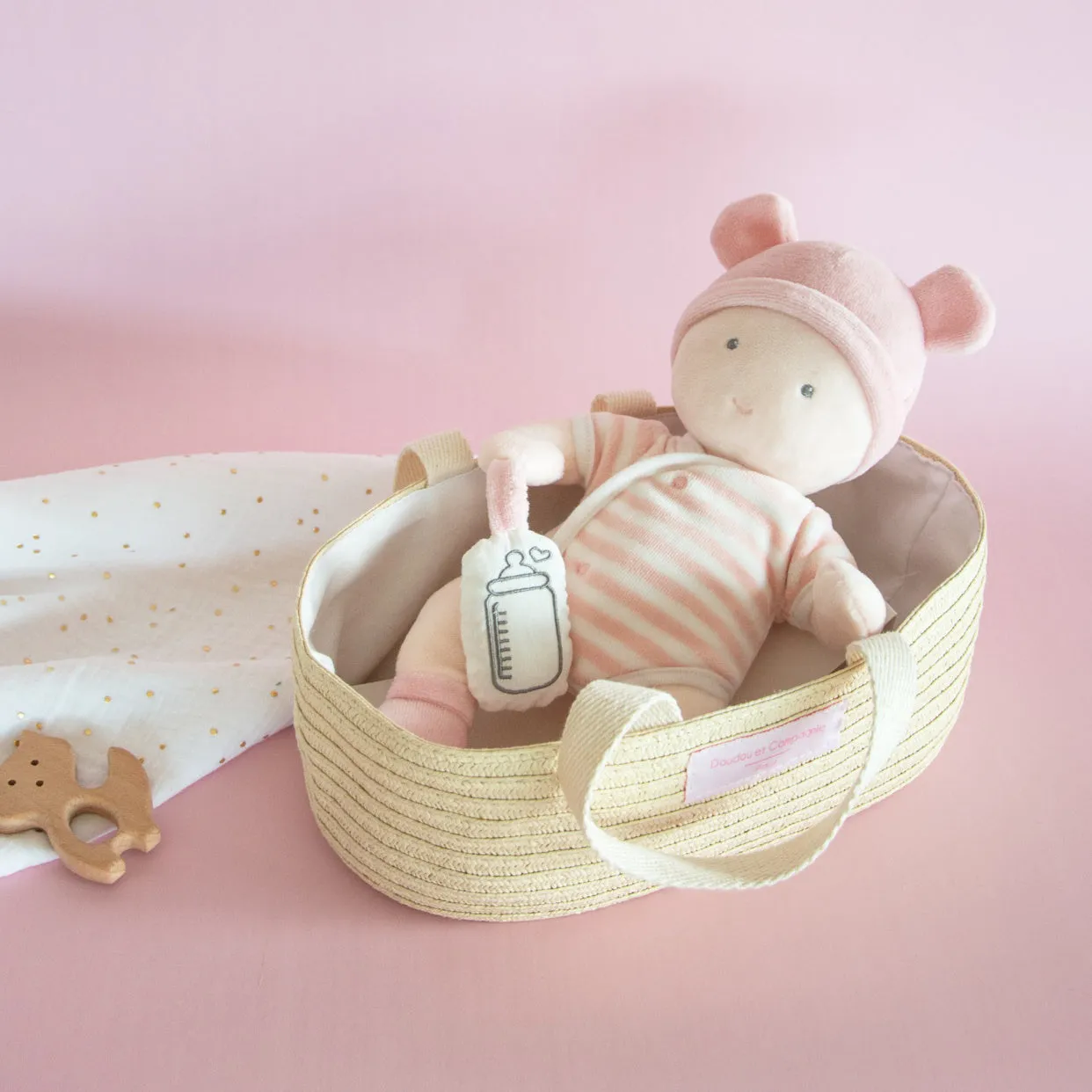 Histoire d'Ours Doudou Little Baby - Pink