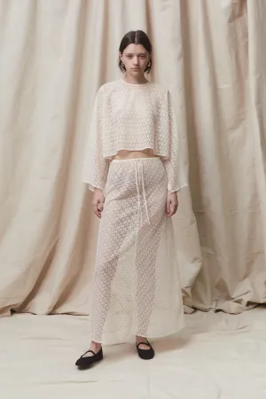 Holland Cropped Shirt Cream