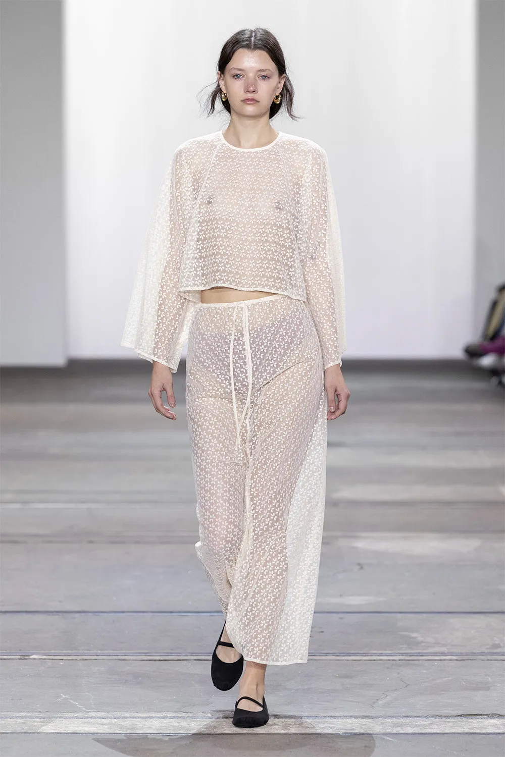 Holland Cropped Shirt Cream
