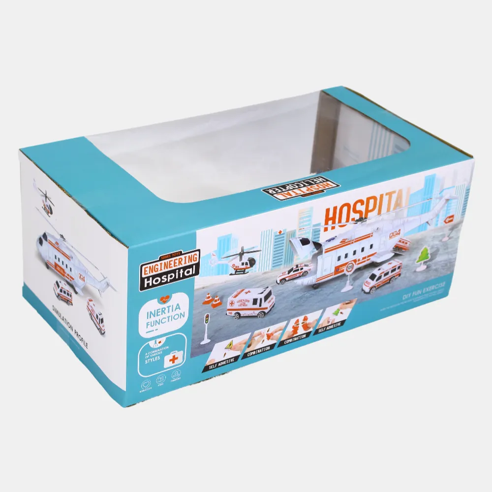 Hospital Helicopter Rescue Play Set