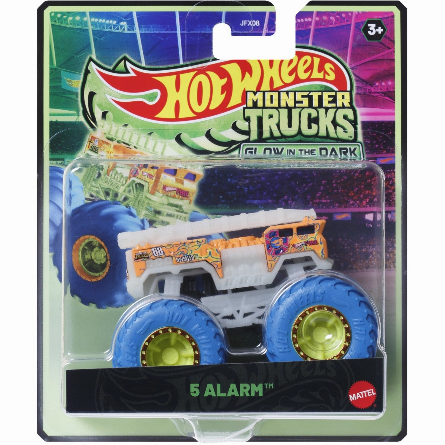 Hot Wheels Monster Trucks 1:64 Glow-In-The-Dark 5 Alarm
