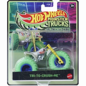 Hot Wheels Monster Trucks 1:64 Glow-In-The-Dark Tri-To-Crush-Me
