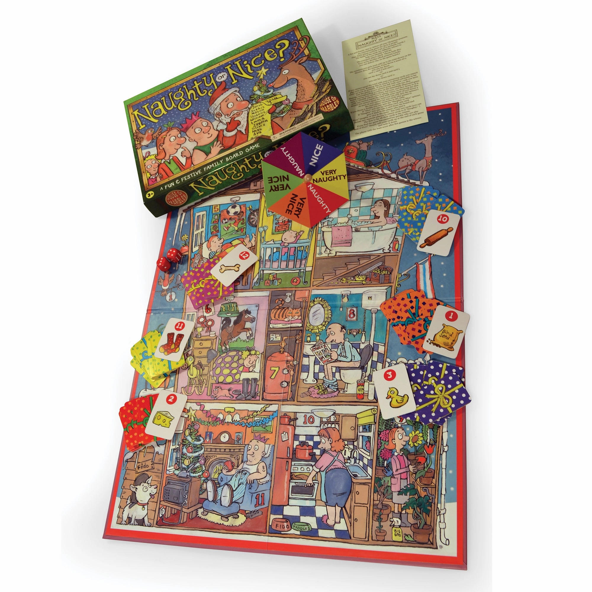 House of Marbles Naughty or Nice Christmas Board Game