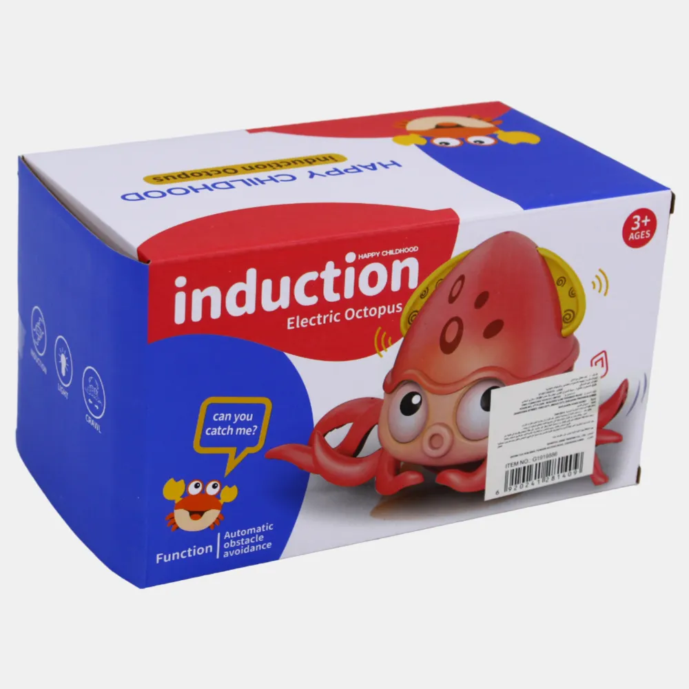 Induction Electric Octopus Toy  Interactive Musical Baby Toy