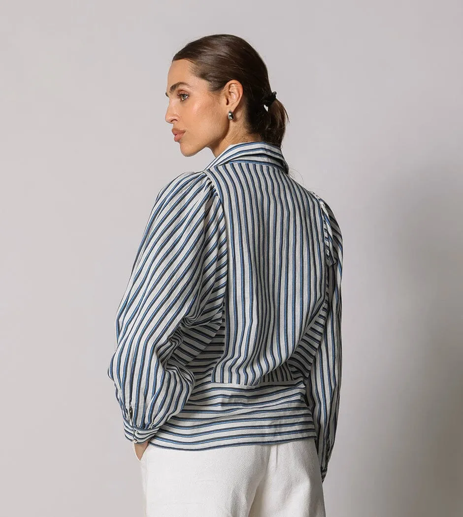 Isadora Blouse | Vintage Blue