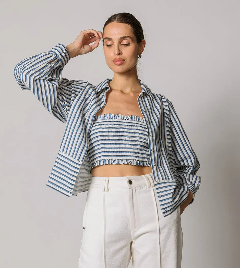 Isadora Blouse | Vintage Blue