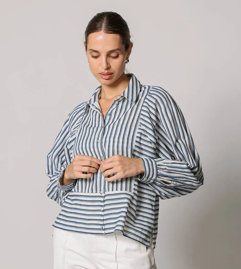 Isadora Blouse | Vintage Blue