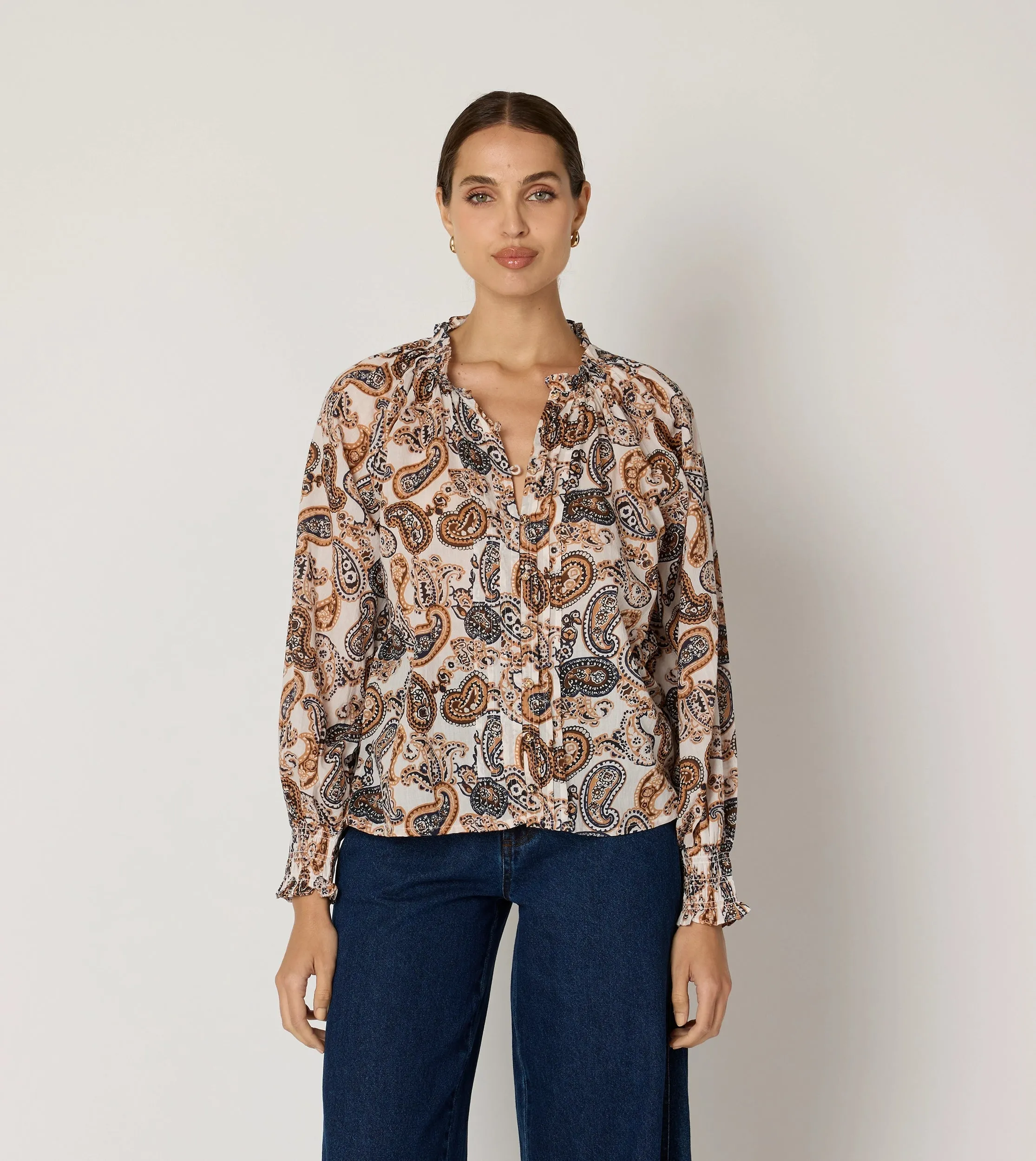 Ivy Blouse | Nutmeg Paisley