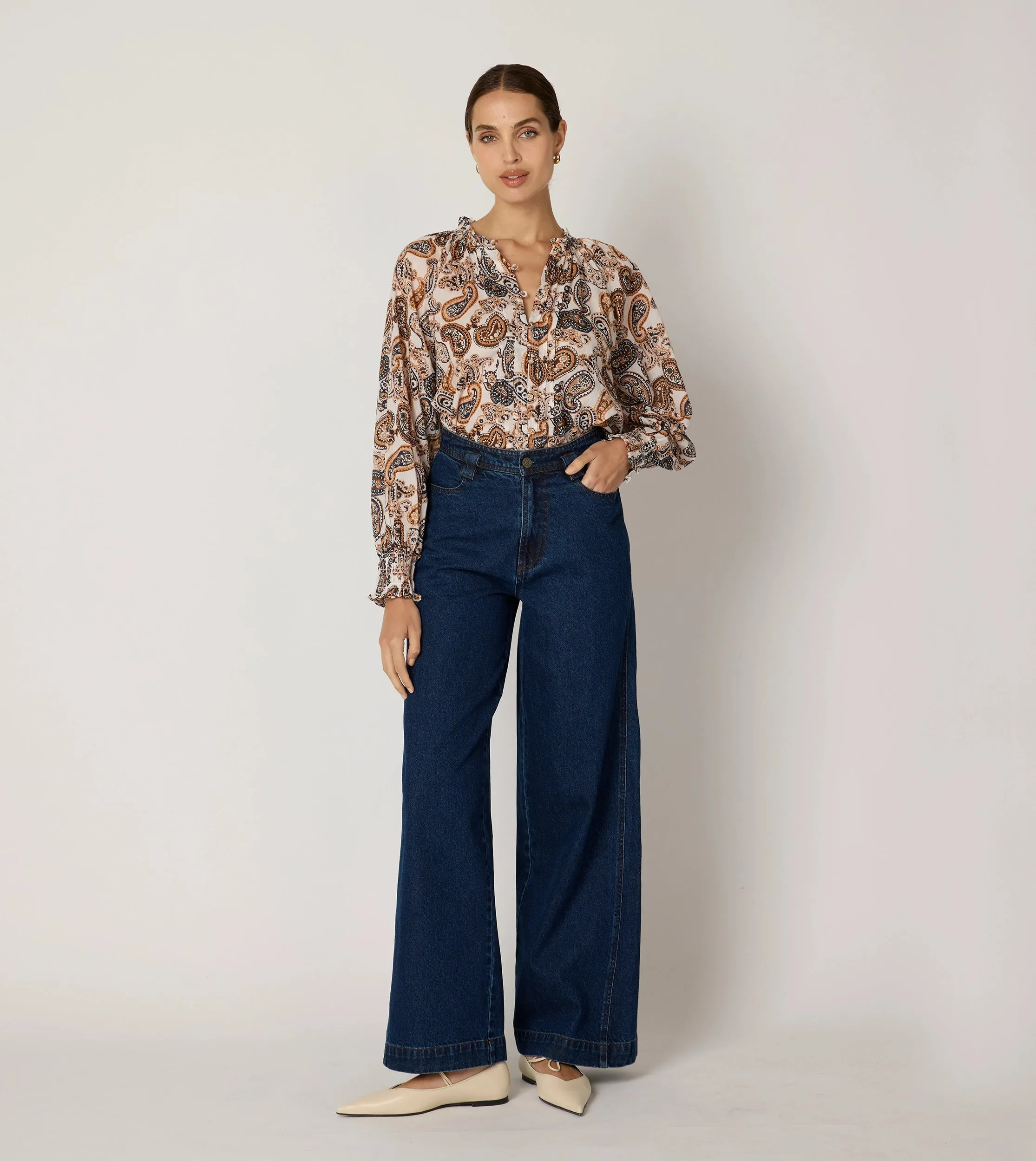 Ivy Blouse | Nutmeg Paisley
