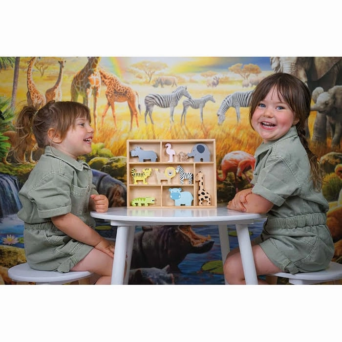 JaBaDaBaDo Shelf with Safari Animals
