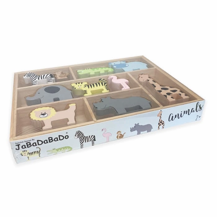 JaBaDaBaDo Shelf with Safari Animals