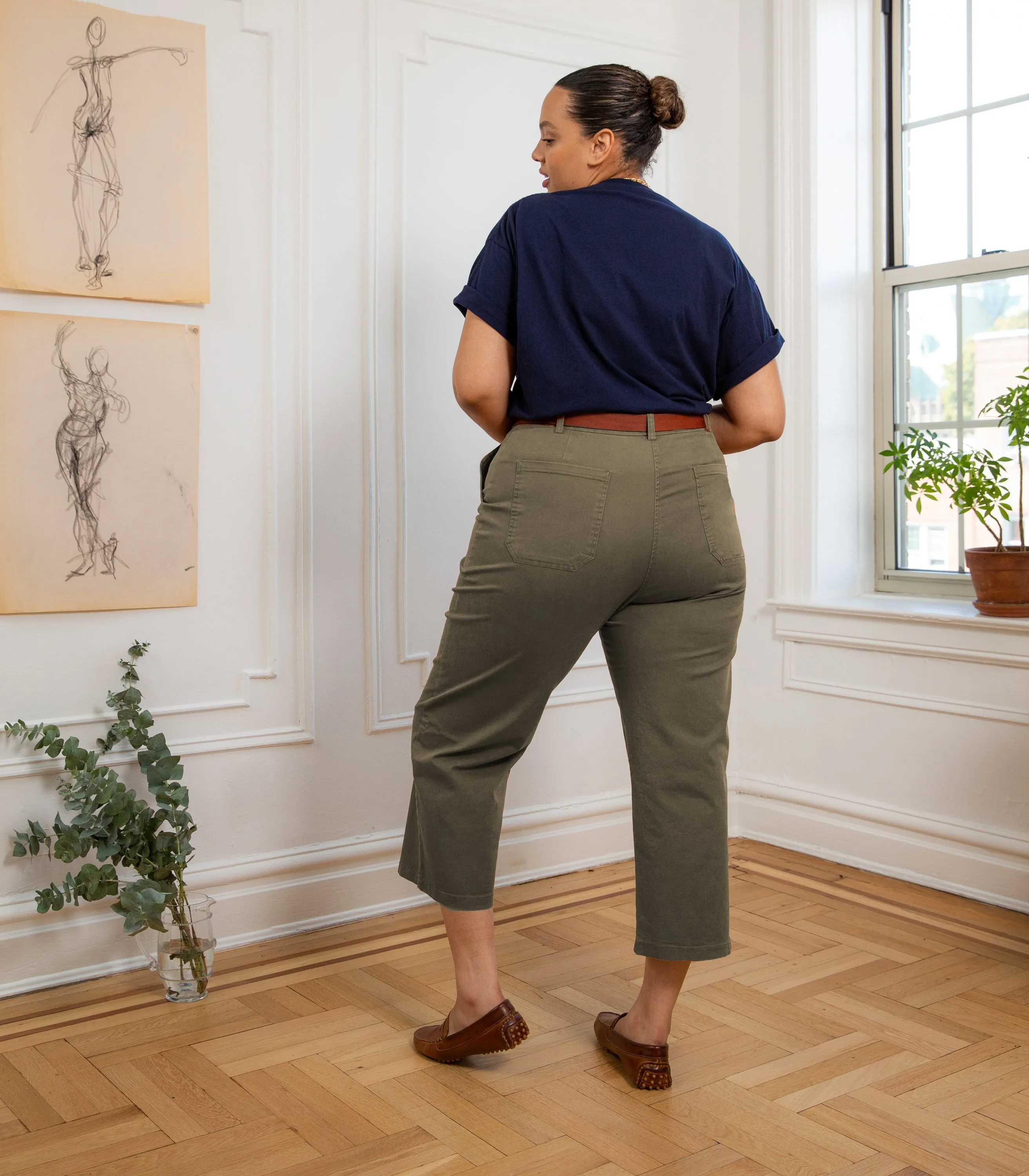 James Straight-Leg Work Pant - Sage