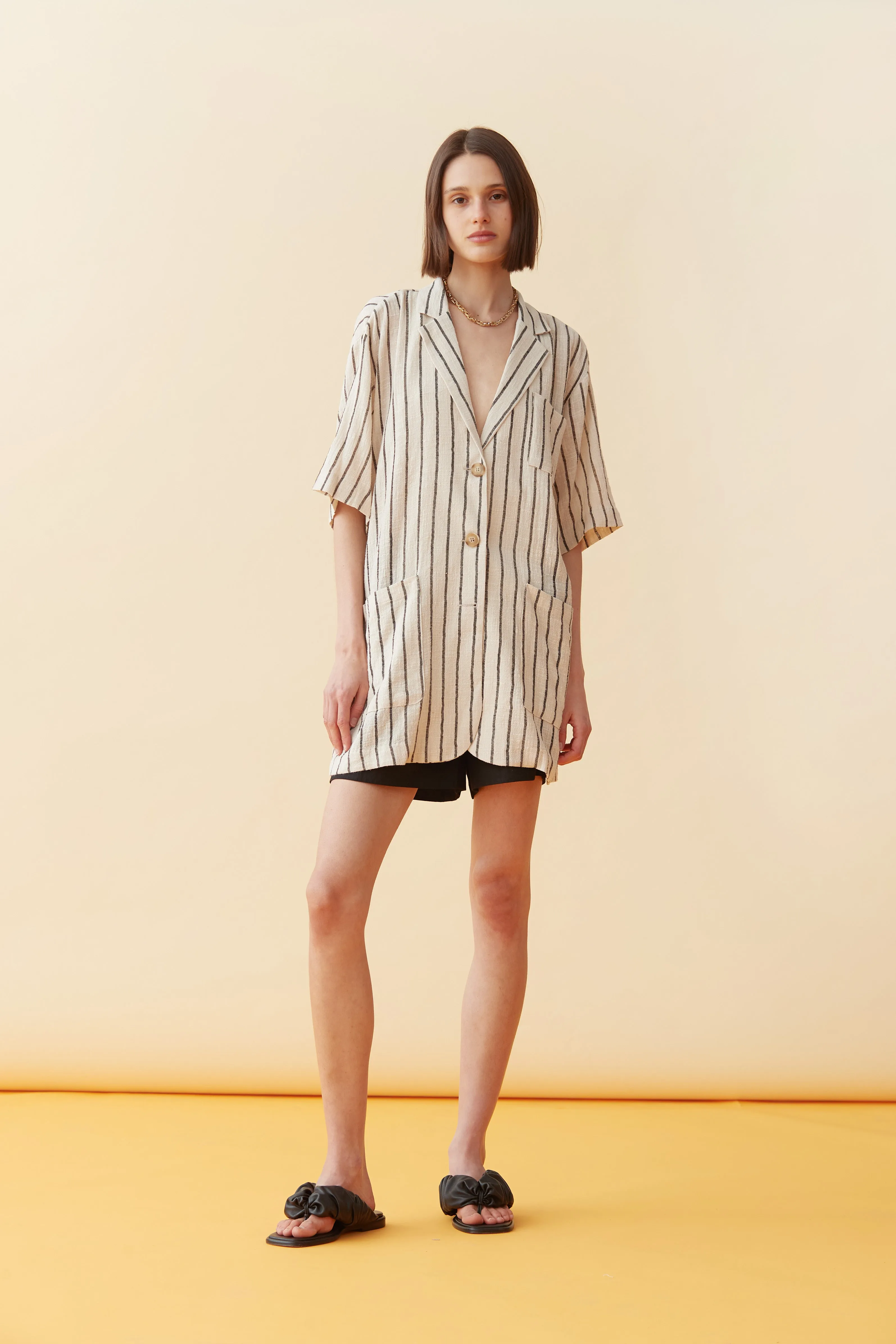 Jamie Shirt Black/Cream
