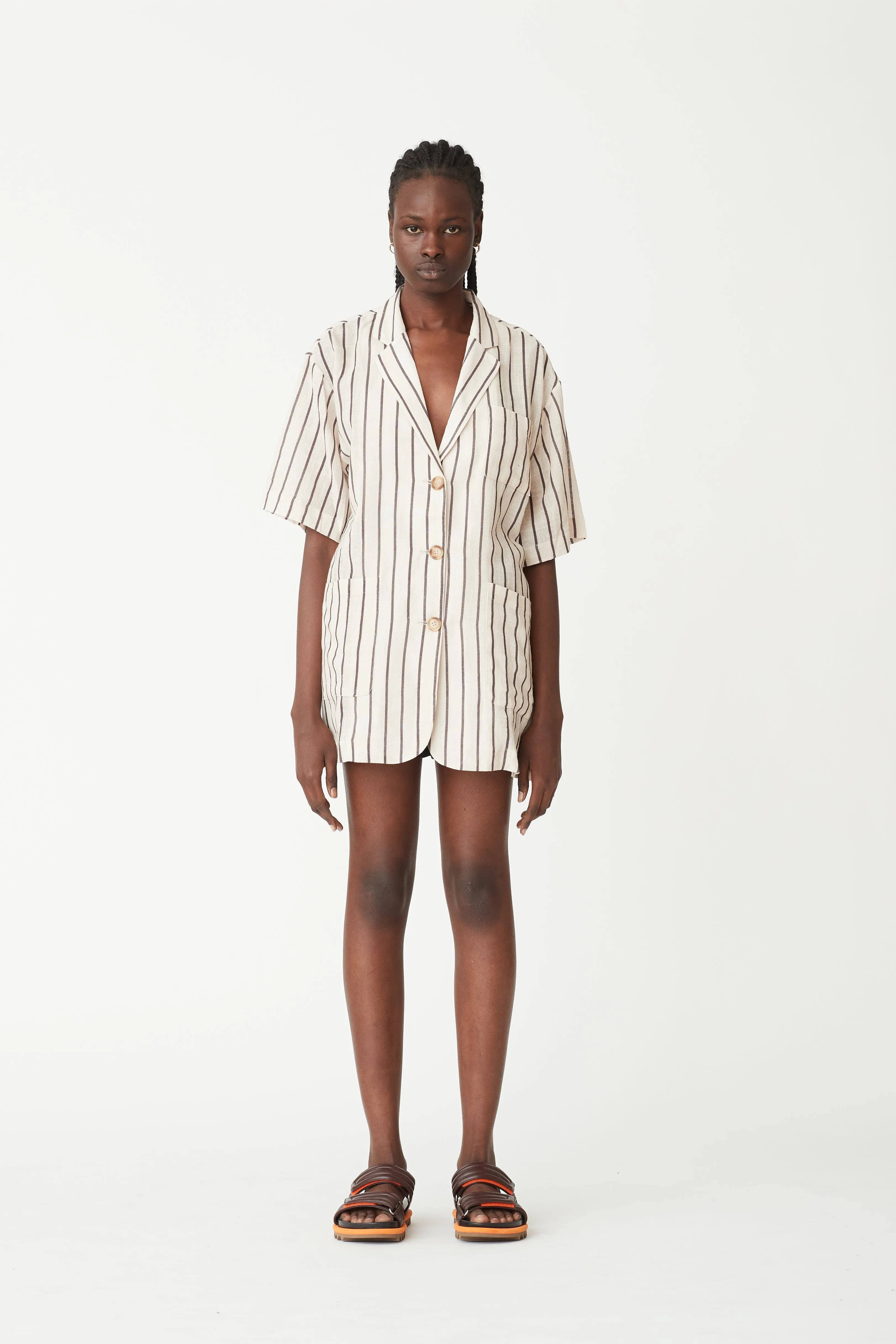 Jamie Shirt Black/Cream