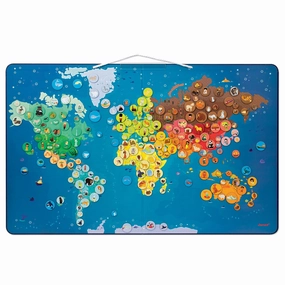 Janod Animals Magnetic World Map