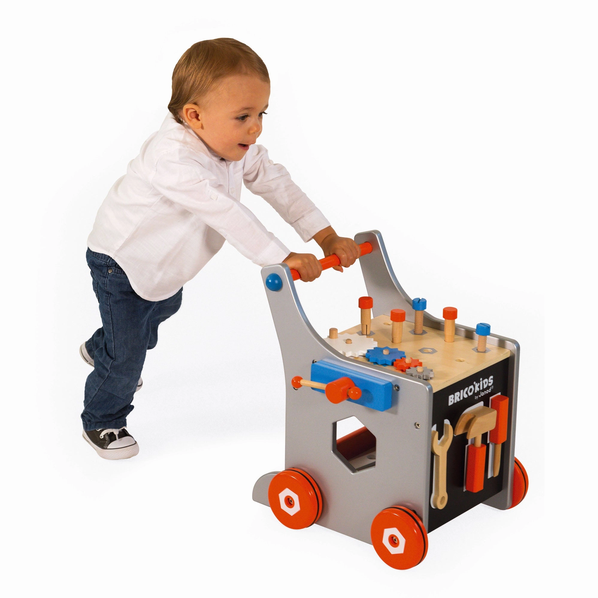 Janod Bricokids Magnetic DIY Trolley