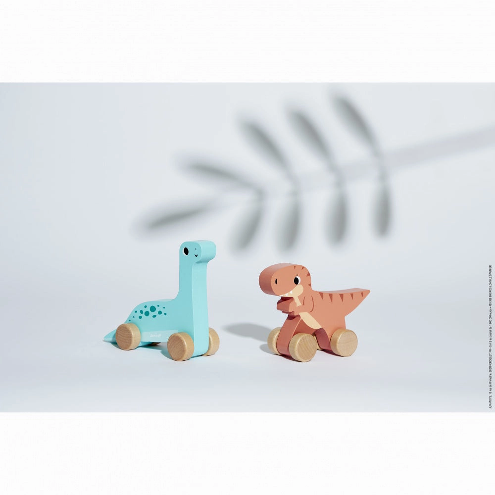 Janod Dino - Push-Along Dinos (1pc)