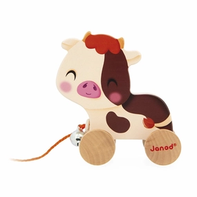 Janod Farm - Pull-Along Cow