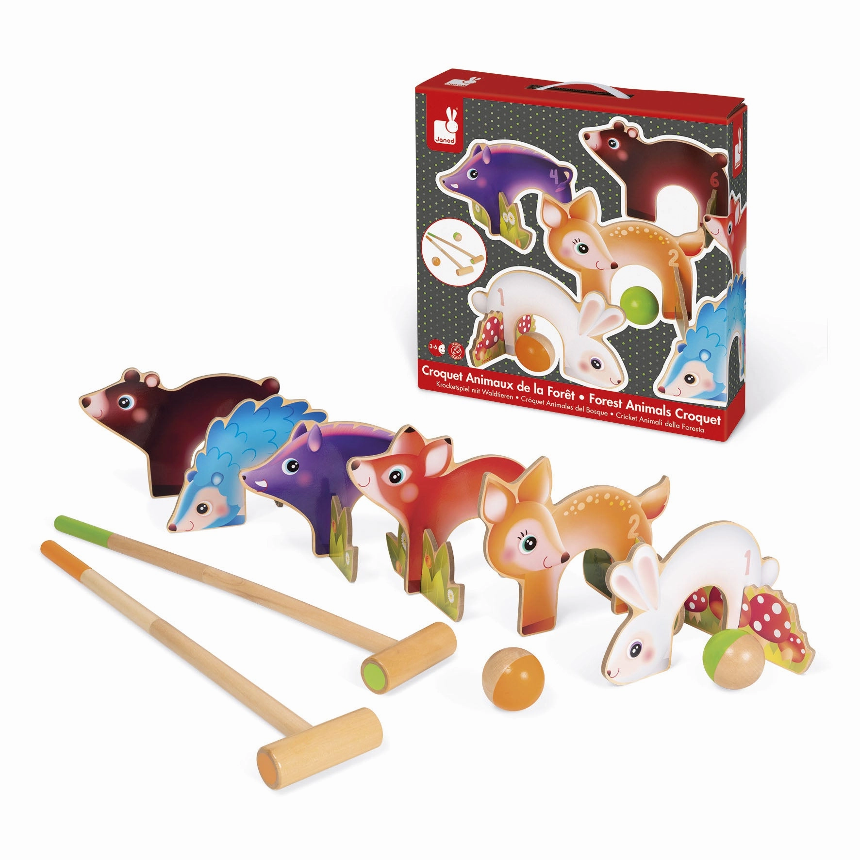 Janod Forest Animals Croquet