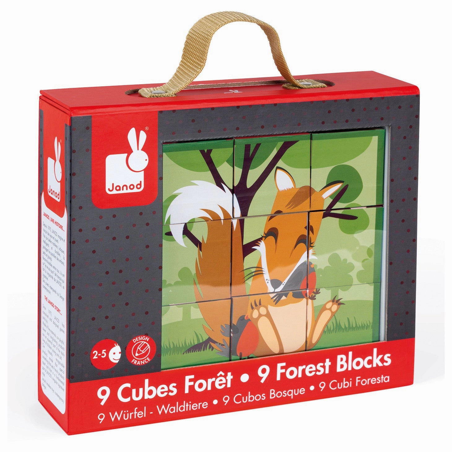 Janod Kubid Forest Animals Blocks