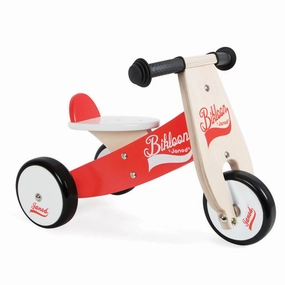 Janod Little Bikloon Rouge Red White
