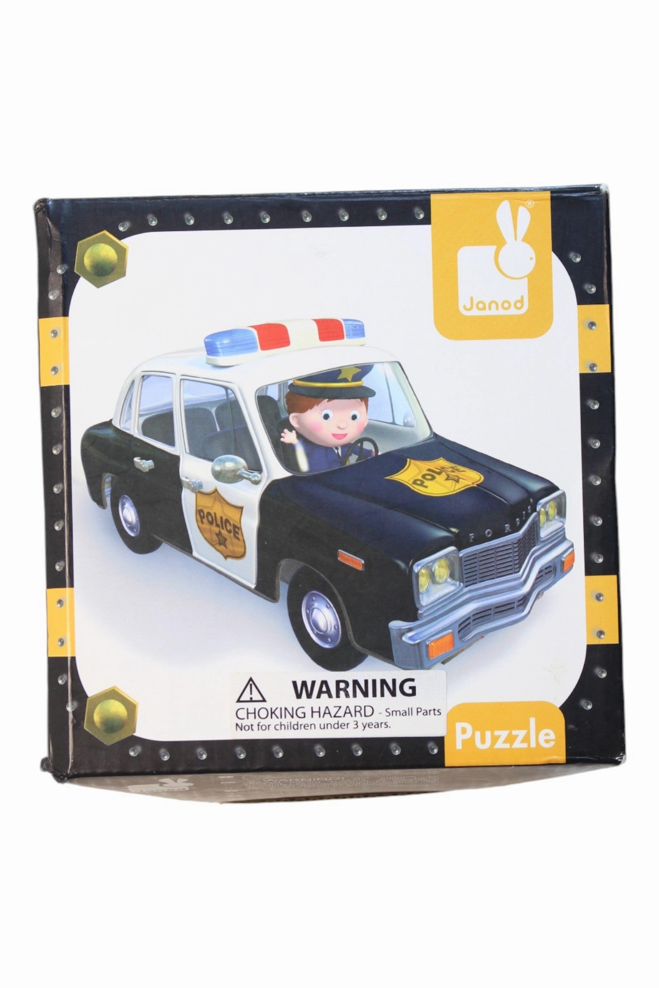 Janod Lovely Puzzles Brice's Police Car O/S