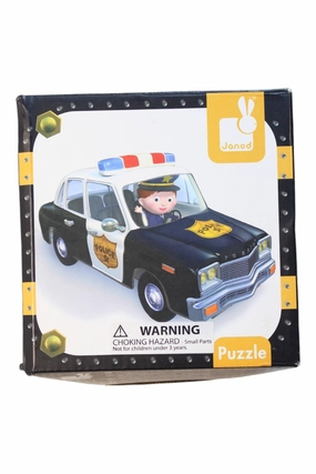 Janod Lovely Puzzles Brice's Police Car O/S