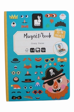 Janod Magnetibook Crazy Faces 3-8Y