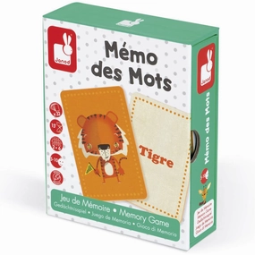 Janod Memory Game - Memo des Mots
