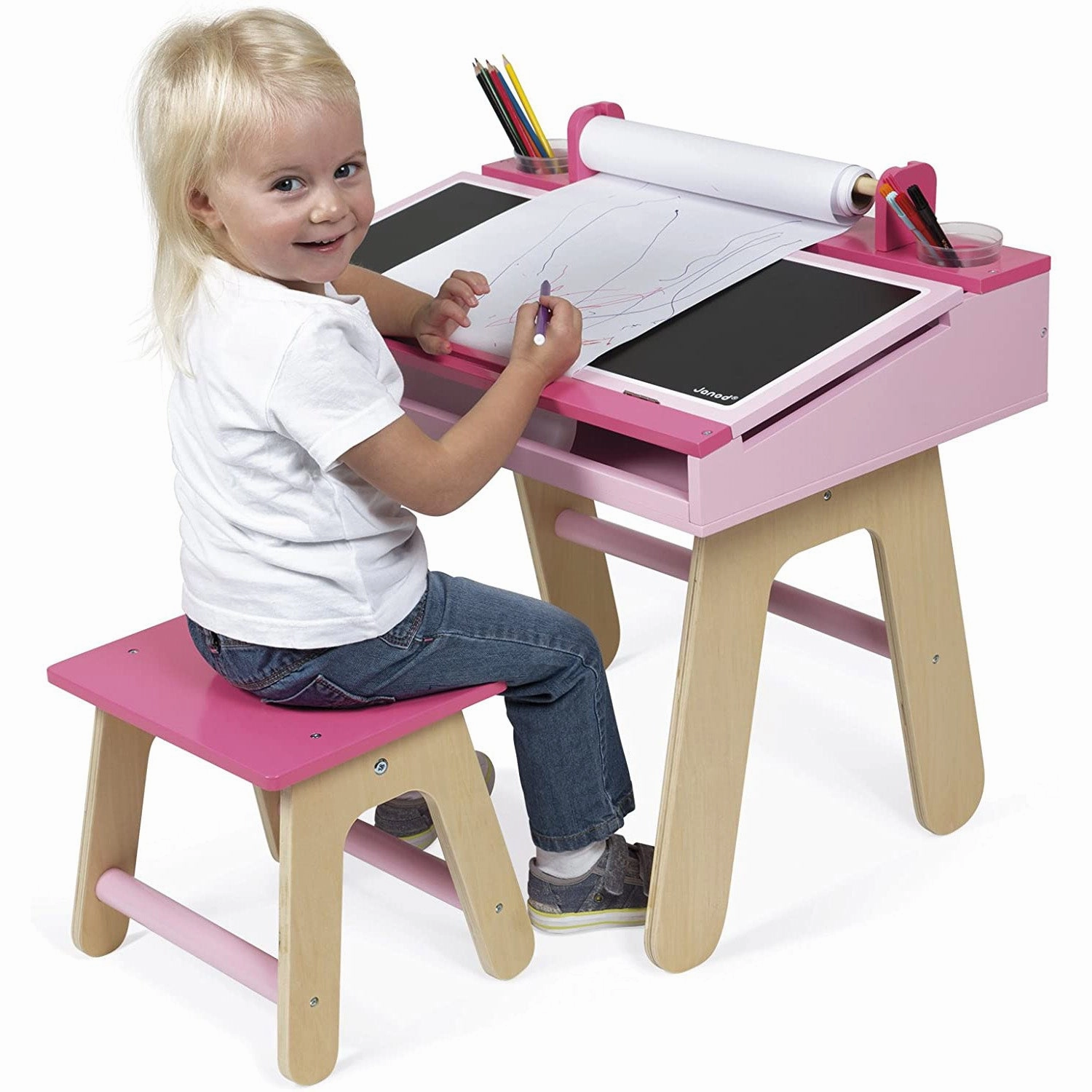 Janod Pink School Desk