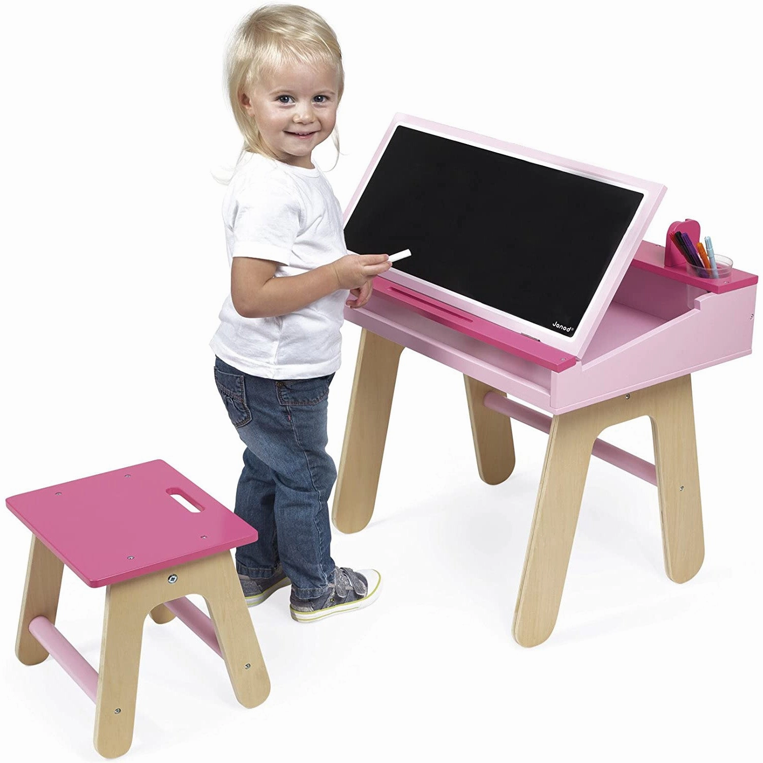 Janod Pink School Desk