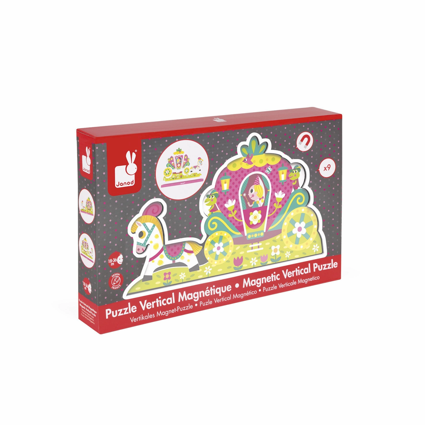 Janod Princess Magnetic Vertical Puzzle