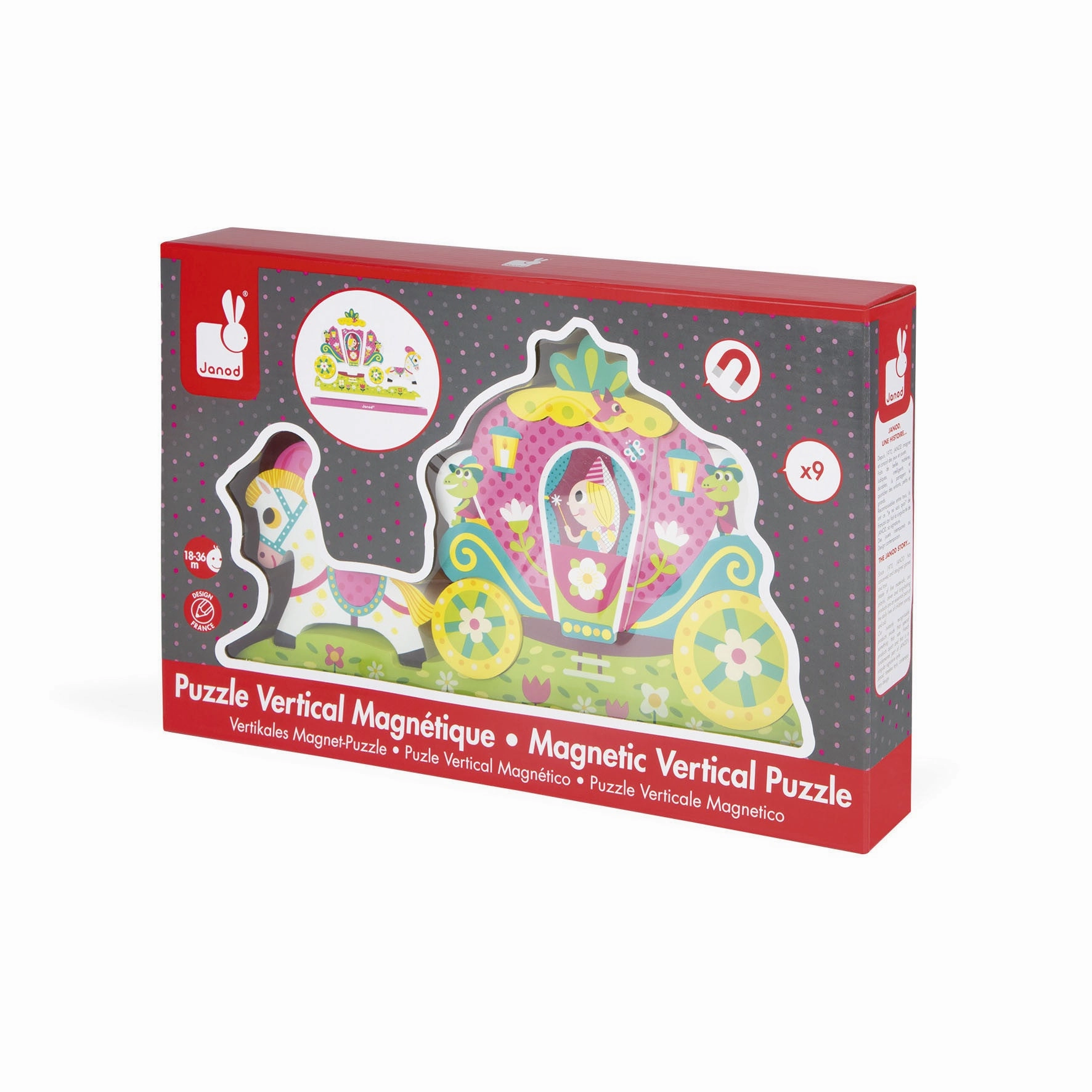 Janod Princess Magnetic Vertical Puzzle