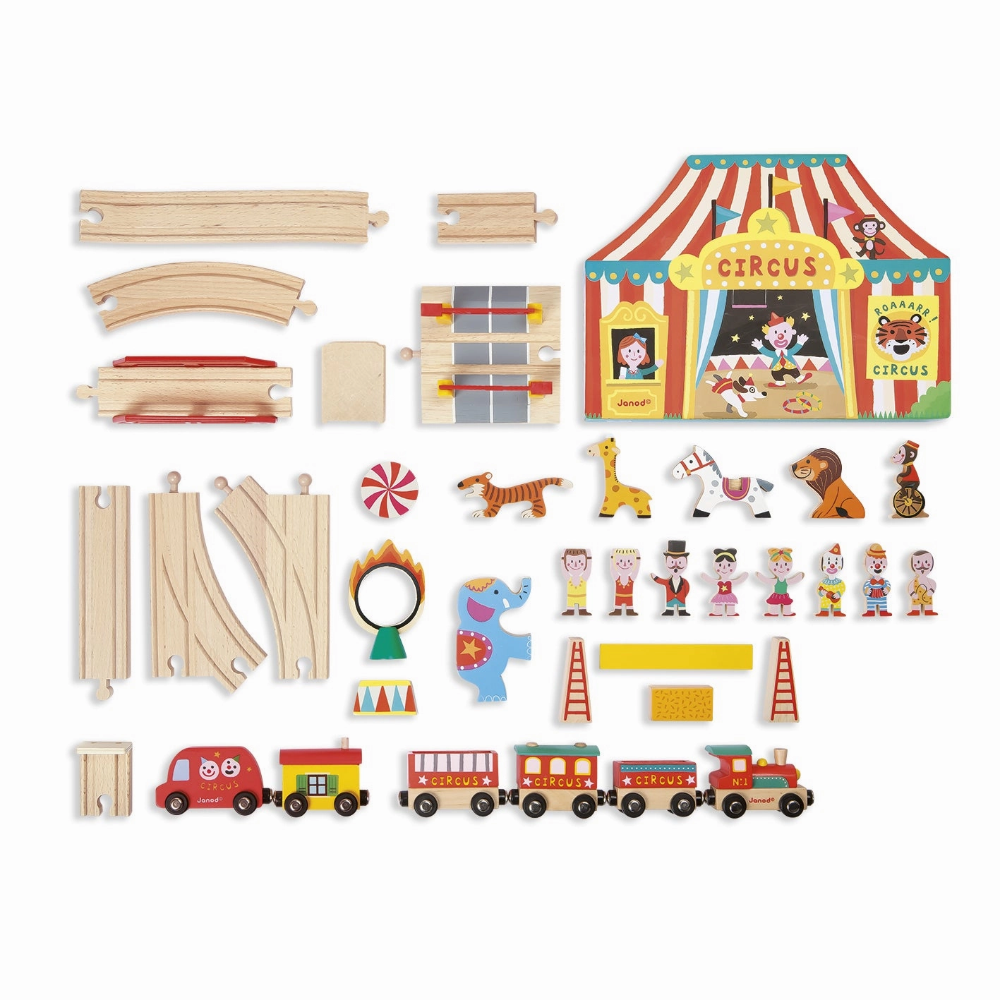 Janod Story Box Express Circus Train Set