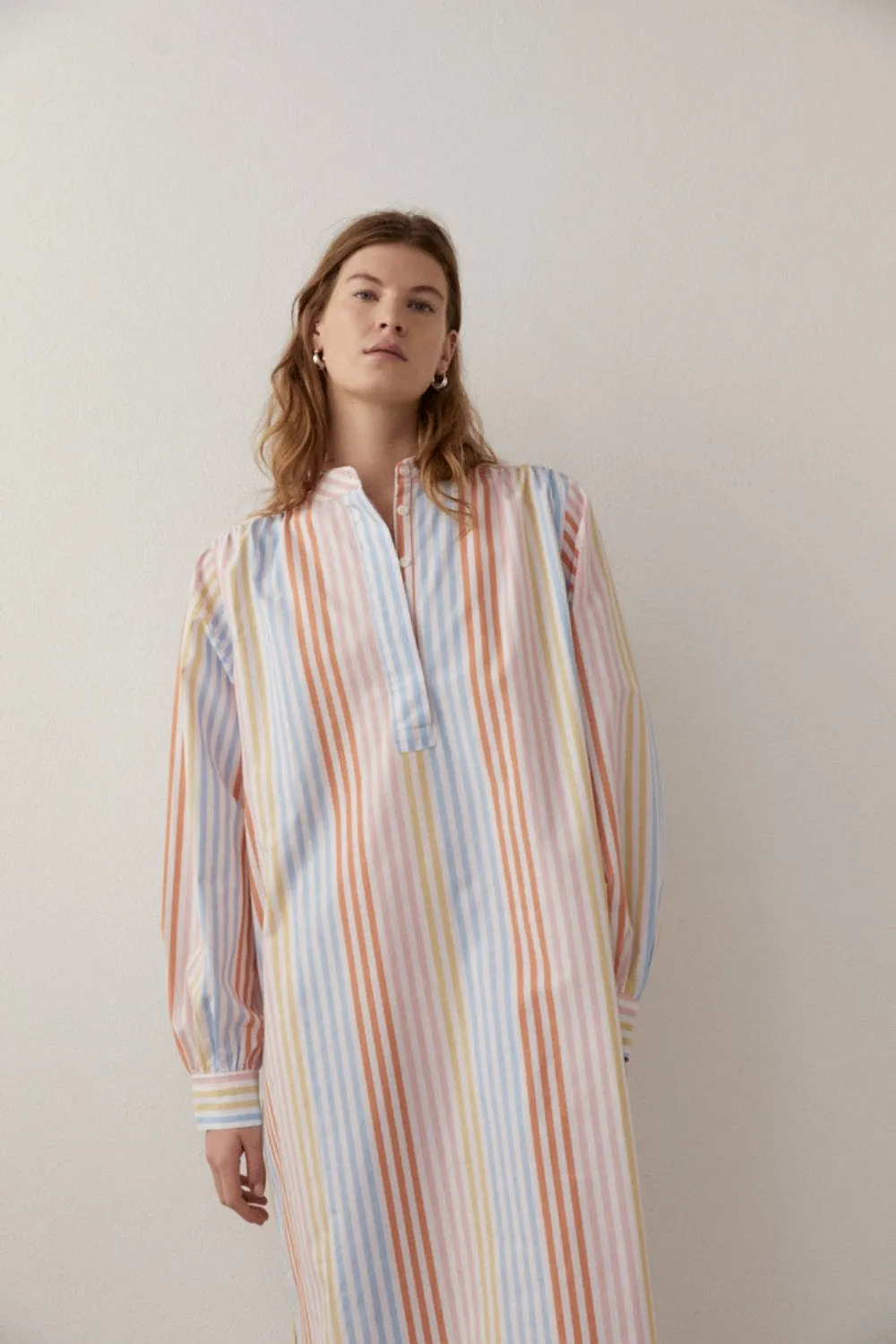 Jodie Dress Blue/Orange