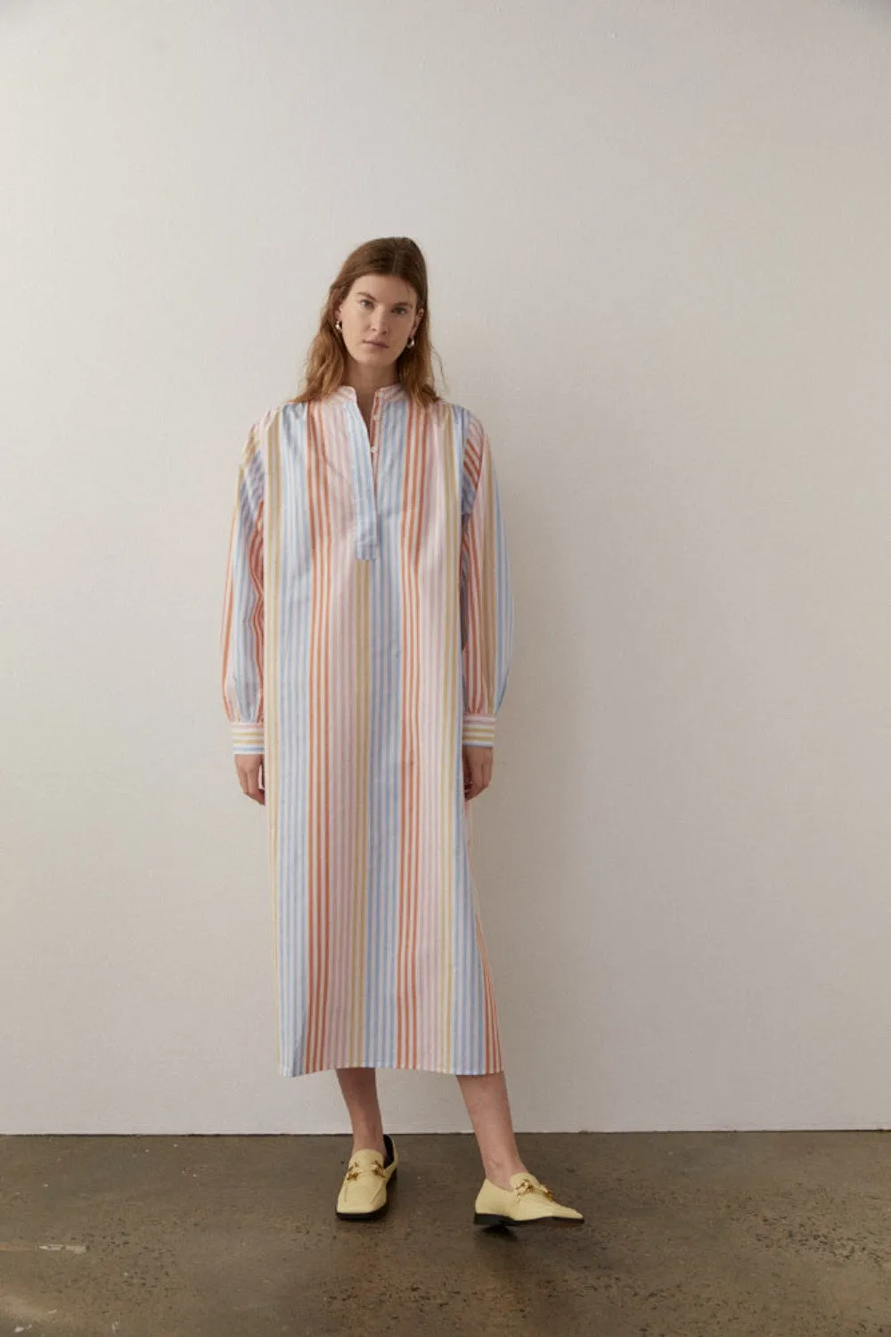 Jodie Dress Blue/Orange