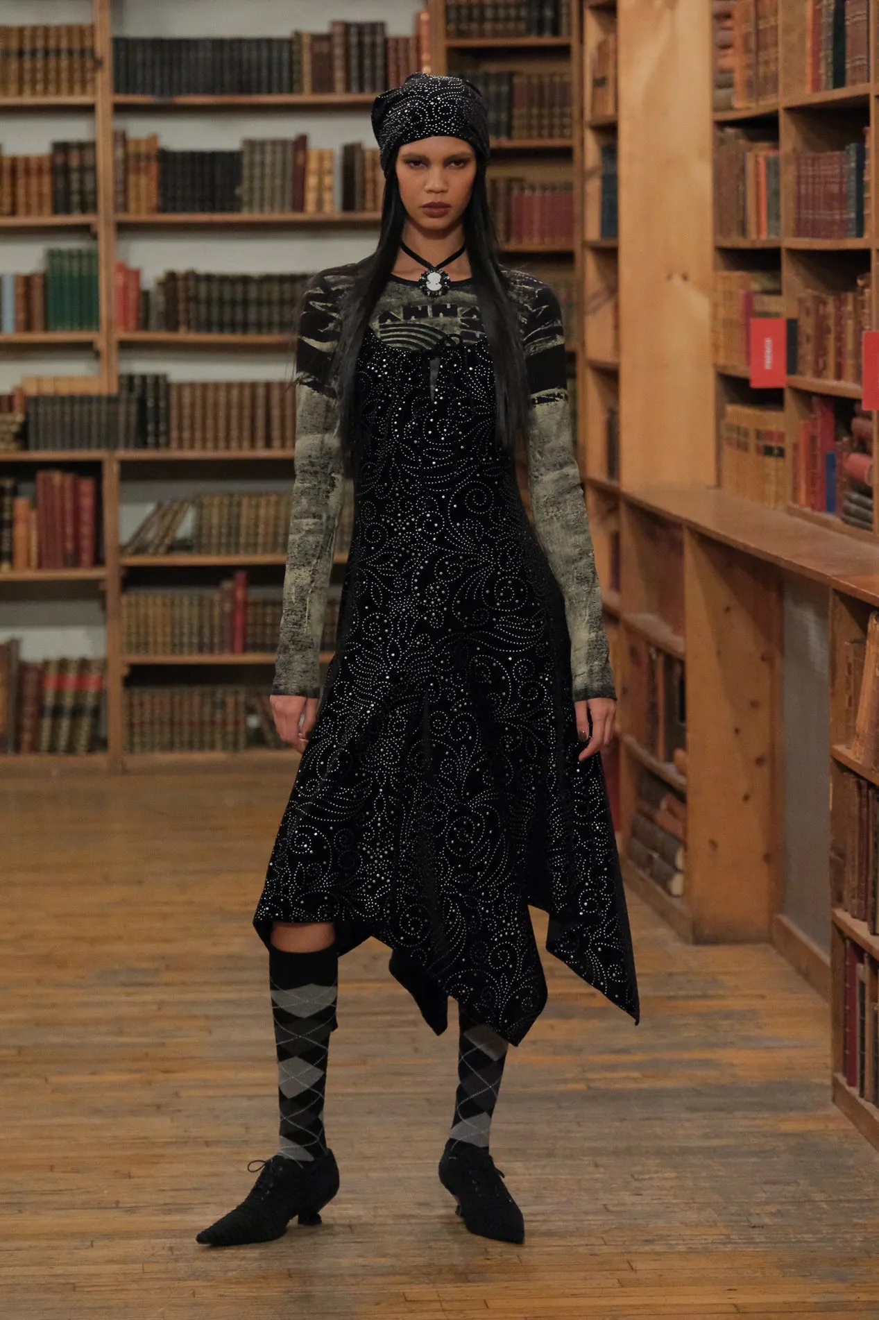 Jubilee Velvet Godet Dress