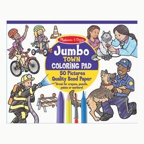 Jumbo Colouring Pad - Town