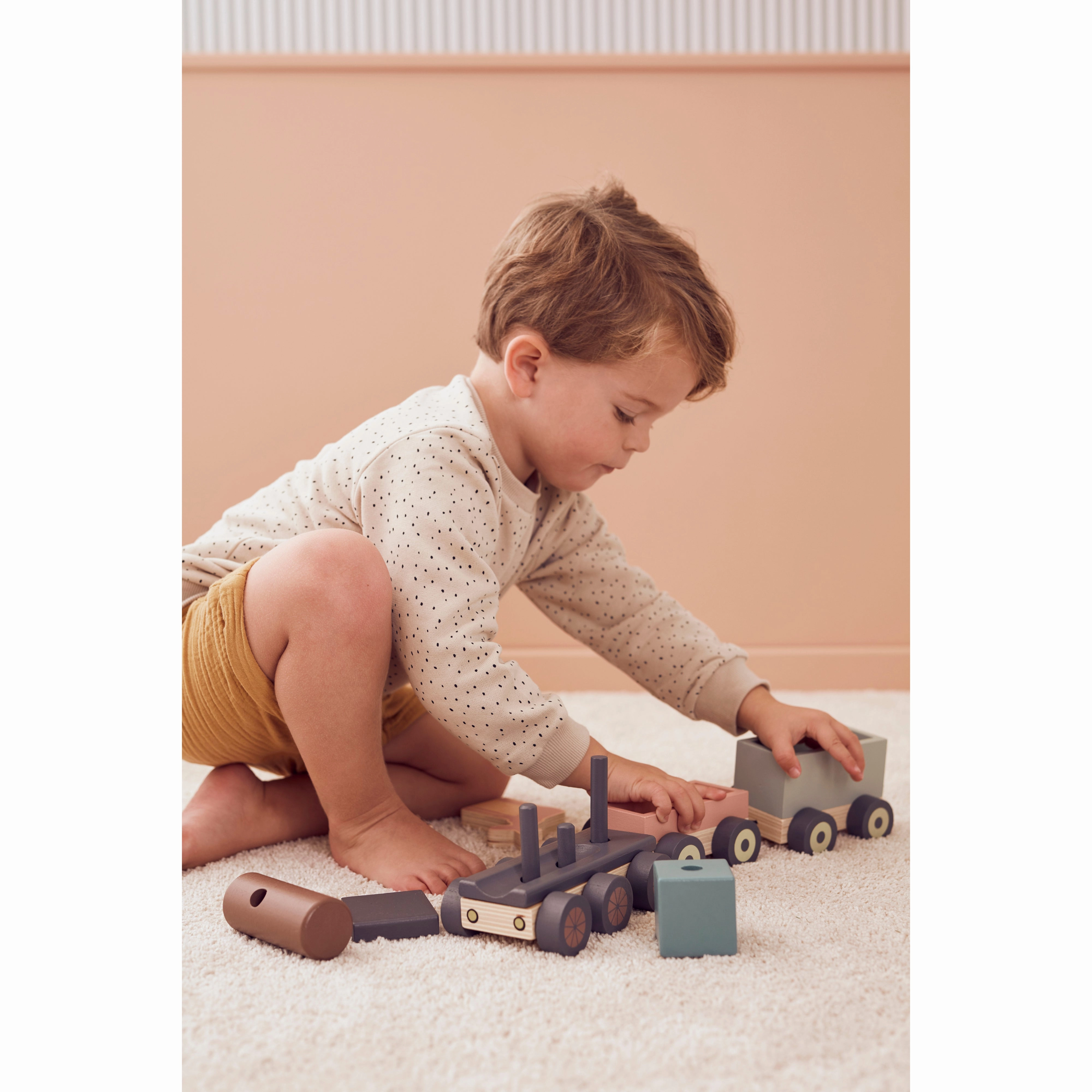 Kid's Concept Animal Wood Train Edvin