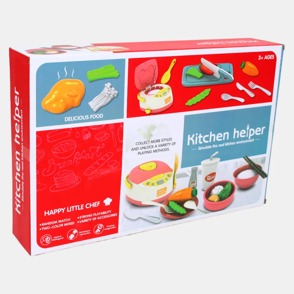 Kids Kitchen Playset  Pretend Cooking Toy Set