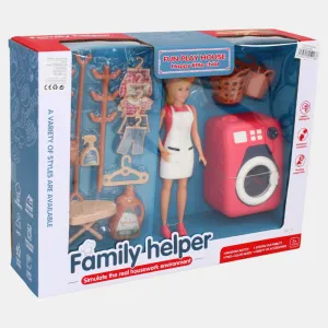 Kids Washing Machine & Laundry Playset