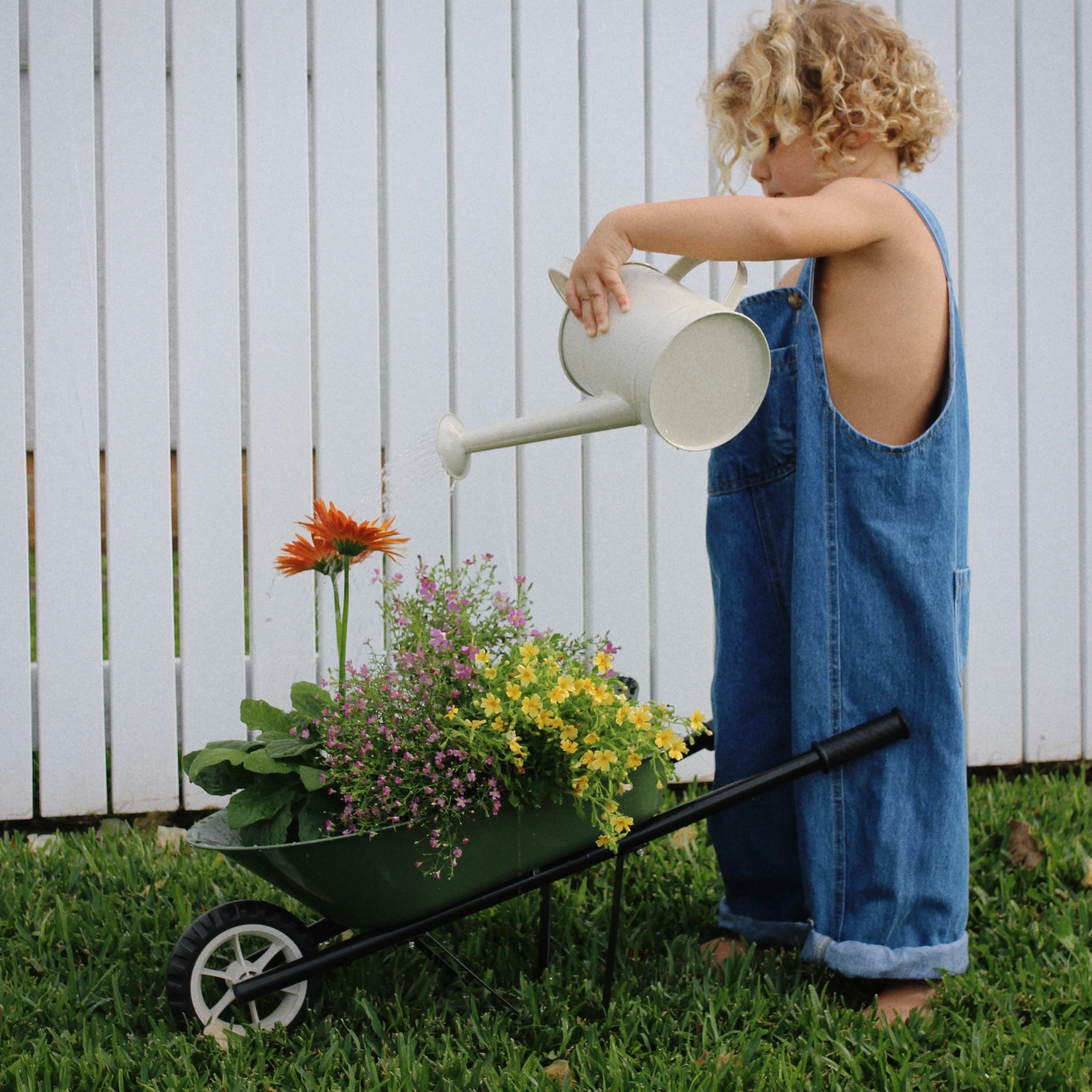 Kids Steel Toy Wheelbarrow