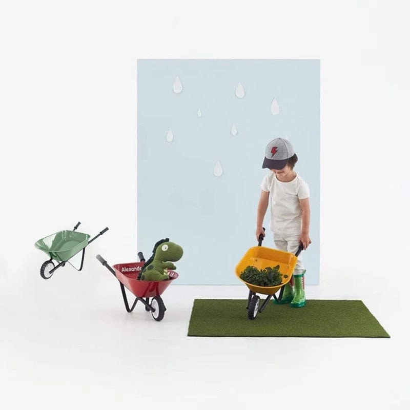 Kids Steel Toy Wheelbarrow