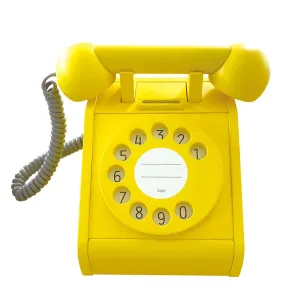 kiko  & gg* Telephone Wooden Toy - Yellow