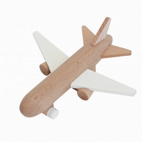 kiko  & gg* Hikoki Jet -Wooden Airplane Jet- (White)