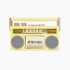kiko  & gg* Tape Recorder ?Wooden Toy Recorder- (Yellow)