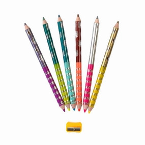 King Fox 6 Jumbo Double-Sided Pencils